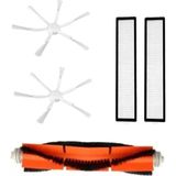 Nacario Beyaz Dreame Vacuum Mop D9 D9 Max Dreame Bot L10 Dreame L10 Pro 2 Adet 6 Kollu Yan Fırça,1 Adet Ana Fırça,2 Adet Hepa Filtre Yedek Parça Seti Dreame Vacuum Mop D9/D9MAX L10/L10 Pro ile Uyumlu