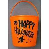 Nacario Beysüs Halloween Işıklı Gövdeli Şeker Kovası Bal Kabağı Turuncu