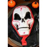 Nacario Beysüs Halloween Maske Iskelet Tüllü Kırmızı Beyaz