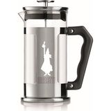 Nacario Bialetti - Preziosa French Press: Yaklaşık 350ML Kapasiteli Kahve Hazırlayıcı - 18/10 Paslanmaz Çelik Gövde - Bulaşık Makinesinde Yıkanabilen Borosilikat Cam Sürahi - Paslanmaz Çelik Filtre Sistemi