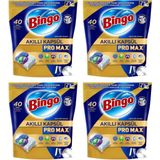 Nacario Bingo Akıllı Kapsül Pro Max Bulaşık Makinesi Tableti 40'lı x 4 Adet (160 Kapsül)