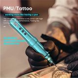 Nacario Biomaser U1 Kalıcı Makyaj Tattoo Dermapen Cihazı, 4 Çalışma Modu, Mavi