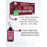 Nacario Bioxcin Forte Şampuan 3 Al 2 Öde (3X300ML) & Forte Yoğun Saç Dökülmesine Karşı Bitkisel Serum (50 Ml), DOLUNAYFORTESETBIOXCINN1818SET