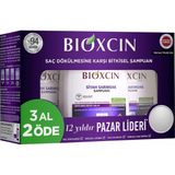 Nacario Bioxcin Siyah Sarımsak Şampuan 3 x 300 ml – Saç Dökülmesine Karşı, Biocomplex B11 ve Bitki Ekstreli Güçlendirici Formül – 3 Al 2 Öde