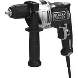 Nacario Black + Decker Silver Series BEH71A40SK-QS 710 W Kablolu Darbeli Matkap + Acc (10 Adet Matkap Ucu + 15 Adet Dübel And +15 Adet Vida, Şarj Aleti) Kitbox
