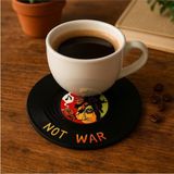 Nacario Bob Marley Make Love Not War Bardak Altlığı Retro Rasta Dekoratif Hediye, BMAR091204