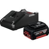 Nacario Bosch Professional 18 Volt Akü Şarj Cihazı Seti (1 x 4,0 Ah Li-Ion Akü + Gal 18V-40 Şarj Cihazı, Karton Kutuda)