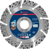 Nacario Bosch Professional 1x Expert Multimaterial Elmas Kesme Diskleri (Beton, Donatılı Beton, Tuğla, Yumuşak Taş, Ø 115 Mm, Aksesuar Küçük Avuç Taşlama Makinesi)