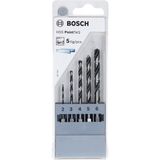 Nacario Bosch Professional 5 Parçalı Pointteq Altıgen Matkap Seti (Metal Için, Ø: 2-6 Mm, Çalışma Uzunluğu: 24-57 Mm, Toplam Uzunluk: 60-98 Mm, ¼ Inç Altıgen Şaft, Darbeli Matkap ve Matkap Aksesuarı)