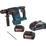 Nacario Bosch Professional Gbh 187-LI Akülü Kırıcı Delici (18 Volt, 2 x 5,0 Ah Akü, Şarj Cihazı, 2,4 J, Betonda Delme Çapı: 24 Mm, Plastik Çanta, One Chuck: Farklı Aksesuarlar Tek Mandrenle Kullanılabilir)