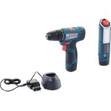 Nacario Bosch Professional Gsr 120-LI Akülü Delme/vidalama Makinesi Glı 12V-300 Akülü Şantiye Projektörü 2xgba 12V 2.0AH Akü Grubu