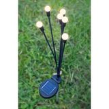 Nacario Buffer® Güneş Enerjili Bahçe Lambası, LED Dış Mekan Aydınlatma, Plastik Top Tasarım, Otomatik Açma Kapama, Solar Güç, 2 Adet