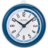 Nacario Bulova Clocks Model C4882 Duş Mate, Küçük, Mavi ve Beyaz