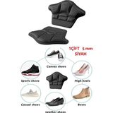 Nacario Bunyon 5 mm Unisex Ortopedik Spor Ayakkabı Topuk Vurma Önleyici Daraltma Kumaş Topuk Koruyucu Yastığı Pedi