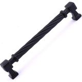 Nacario Burma Mat Siyah Metal Kulp 192 mm 19.2 cm Mobilya Çekmece Mutfak Dolabı Dolap Modern Kapak Kulpları