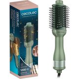 Nacario Cecotec Ceramiccare Benzersiz Zeytin Hacimli Hava Fırçası. 1200 W, Dalgalanma, Kuru, Hacim Verici, Pürüzsüz ve Dalgalı, Keratin ve Argan Yağı ile Seramik Kaplama, 3 Mod.