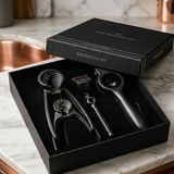 Nacario Chef Gastronomy Set, Mat Siyah Eloksal Döküm, Fındıkkıran ve Narenciye Sıkacağı, Profesyonel Mutfak Seti