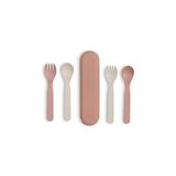 Nacario Citron Citron Bio-Based 2'li Çatal Kaşık Takımı Kutusu - Pink/cream 1196960