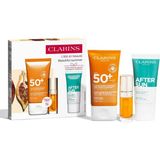 Nacario Clarins Güneş Bakım Seti - Yüz Güneş Kremi 50ML + Lip Comfort Oil + After Sun Balsam, 3666057332999