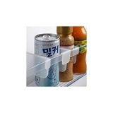 Nacario Çok Amaçlı Buzdolabı Raf Ayırıcı 5’li Set, Şeffaf Plastik Düzenleyici Aparat, Içecek ve Sos Şişesi Organizer
