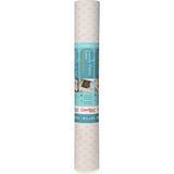 Nacario Con-Tact Brand Lüks Kumaş Astarlar, Yapışkan Olmayan Çekmece ve Raf Astarı, Çok Fonksiyonlu Koruyucu Astar, 45,72 cm x 4', Savoire Soluk Gri, 1 Rulo Paket