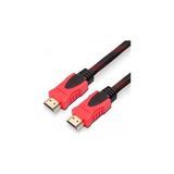 Nacario Concord HDMI Kablo 3 Metre Ses ve Görüntü Aktarım Kablosu - Siyah/kırmızı