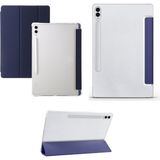 Nacario Constraın - Samsung Galaxy Tab S9 Fe Plus 12.4 ile Uyumlu Kılıf Standlı Katlanabilir Uyku Modlu Akıllı Kapak Case - Lacivert