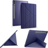 Nacario Constraın - Samsung Galaxy Tab S9 Plus/tab S9 Fe Plus ile Uyumlu Kılıf Kalem Bölmeli Smart Standlı Yumuşak Kapak - Lacivert