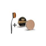 Nacario Cover Fondöten Kapatıcı Pata Krem 212 + Kaşık Fırça Bronz Ton 212