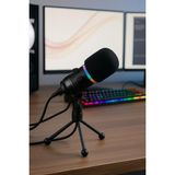 Nacario Coverzone Rgb Profesyonel Stüdyo Mikrofon Kayıt Usb/xlr Çift Modlu Podcast Dinamik Mikrofon Masaüstü Canlı Yayın Mikrofonu Pc Usb, Oyun, Podcast, Kayıt, Yayın, Mac, Winows ile Uyumlu Q1