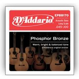 Nacario D'addario EPBB170 Akustik Bas Gitar Tel Seti, Long Scale, 45-100, Ph