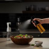 Nacario Deconox 1 Adet Cam Sprey Yağlık, 225 ml Yağ ve Sirke Püskürtücü, Büyük Boy, Çok Amaçlı Mutfak Gereci, Airfryer Için Ideal (Siyah & Beyaz) (Beyaz)