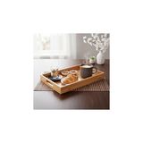 Nacario Deconox Bambu Dikdörtgen Sunum Tepsi, Bambu Sofra Tepsisi, Çay Tesisi (35CMX25CMX6CM)