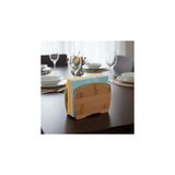 Nacario Deconox Bambu Peçetelik – Doğal Ahşap Modern Peçete Tutucu | Masaüstü Dik Servis Peçeteliği | Çevre Dostu Mutfak ve Yemek Odası Aksesuarı (15X12X5.3 Cm)