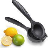 Nacario Deconox Döküm Limon Sıkacağı Limon Presi Büyük Boy 24 Cm, Siyah Metal Limon Sıkacağı, Döküm Narenciye Sıkacağı (Döküm Limon Sıkıcı)