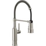 Nacario Delta Faucet Theodora Pull Down Püskürtücülü Mutfak Bataryası, Ticari Mutfak Lavabo Bataryası, Mutfak Lavabo Muslukları, Manyetik Yerleştirme Püskürtme Kafası, Spotshield Paslanmaz 18804Z-SP-DST