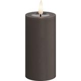 Nacario Deluxe Homeart Iç Mekan Alevsiz LED Mum - Mocha - Gerçek Alevli ™ Teknolojisi - Pille Çalışan Mum (5 x 10 Cm)