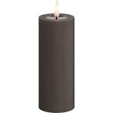 Nacario Deluxe Homeart Moka LED Mum Kahverengi 5X12.5 cm - De RF-0092