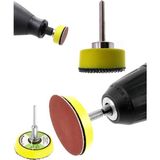 Nacario Depolife Dremel Tarzı Mini Kalıpcı Vız Vız Için 5cm ve 2.5cm Cırtlı Zımpara Pedi Zımpara Tabanı Seti 4 Parça