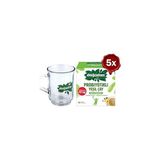 Nacario Doğadan Probiyotikli Yeşil Çay Açai Ananaslı 14'lü x 5 ve Doğadan Cam Bardak Hediyeli