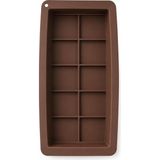 Nacario Dubai Çikolata Kalıbı Silikon Tablet Çikolata Yapım Kalıbı 10 Gözlü (Büyük Boy (26X14X3 Cm))