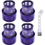 Nacario Dyson V10 SV12 Için Filtre, Yıkanabilir Tekrar Kullanılabilir Yedek Filtre, Dyson V10 Cyclone, V10 Absolute, V10 Animal, V10 Total Clean, V10 Motor Başlığı, SV12 Elektrikli Süpürge, Yedek Parça