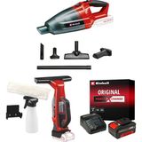 Nacario Einhell Te-Vc 18 Li + Brıllıanto Akülü El Süpürgesi ve Cam Temizleme Seti (4,0 Ah Akü ve Şarj Cihazı Dahildir)