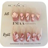 Nacario El Yapımı Takma Tırnak (#1523 | Pembe, S)