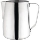 Nacario Epinox Paslanmaz Çelik Süt Potu - Kahve Potu - Pitcher Sütlük - Süt Köpürtücü - Köpürtme Kabı - 1000 ml