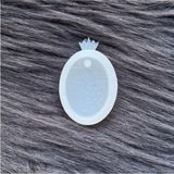 Nacario Epoksi Reçine Kolye Kalıbı Reçine Oval Kolye Silikon Kalıbı Esnek Parlak Silikon Kalıp