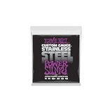 Nacario Ernie Ball Power Slinky Paslanmaz Çelik Yara Elektro Gitar Telleri, Ölçü 11-48
