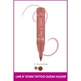 Nacario Essence Line N' Staın! Tattoo Ruj 02 Kahverengi