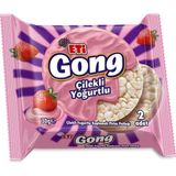 Nacario Eti Gong Çilekli Yoğurtlu Kaplamalı Pirinç Patlağı 30 G x 24 Adet
