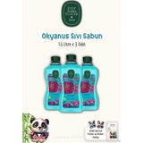 Nacario Eyüp Sabri Tuncer 3'lü Doğal Zeytinyağlı Sıvı Sabun Okyanus 1.5 Lt ve Rosıe Pamuk